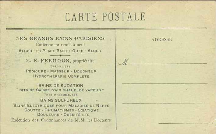 Les grands bains parisiens (recto - verso)