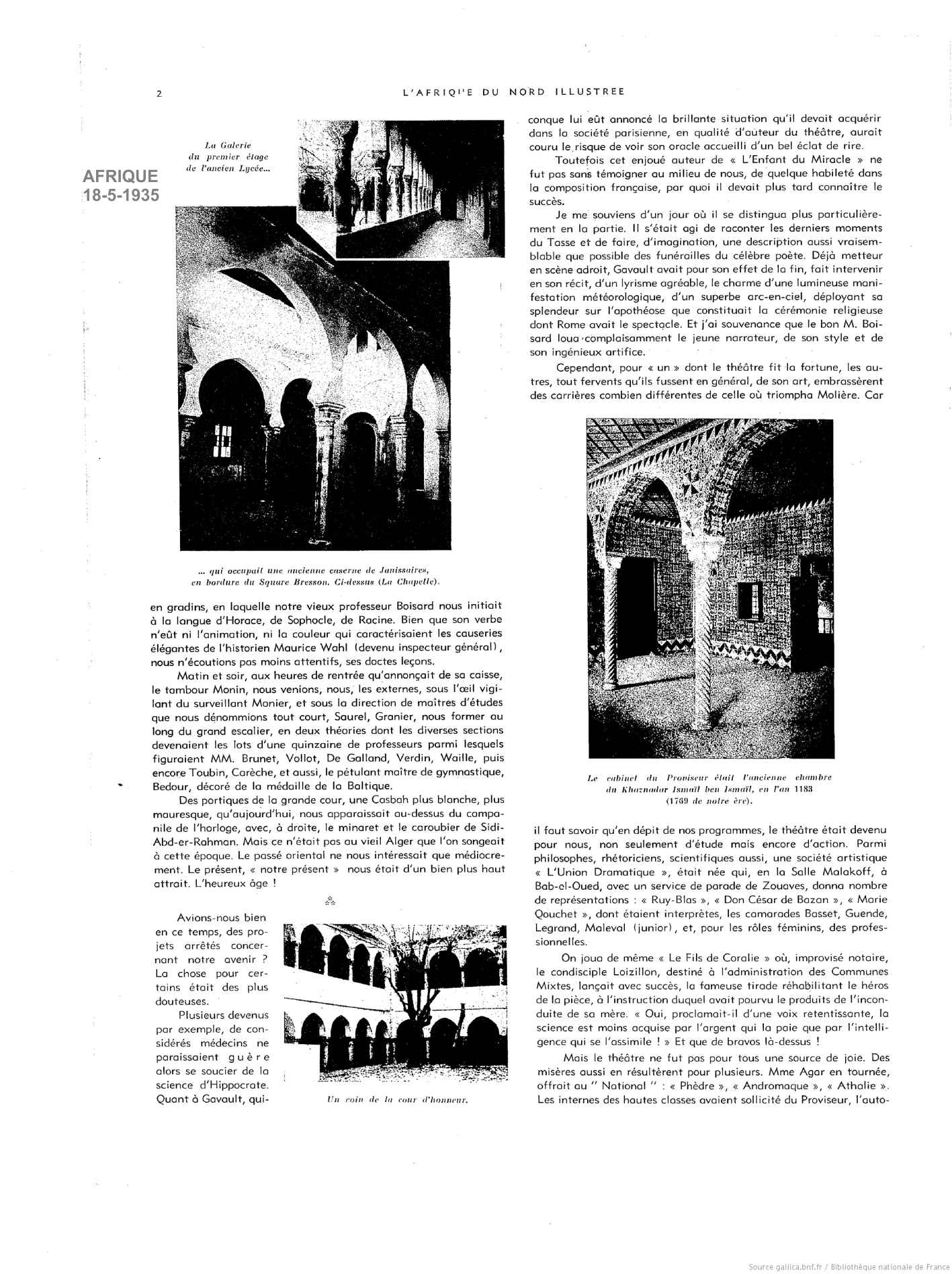 Le CENTENAIRE du Lycée d'Alger