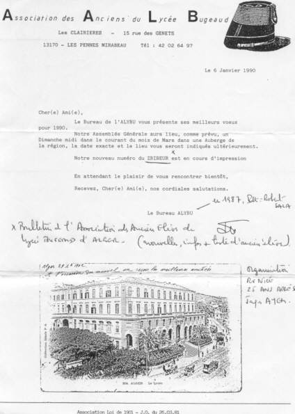 Une des dernières convocations de l'ALYBU