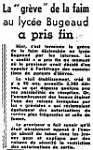 1958: fin de la grève de la faim