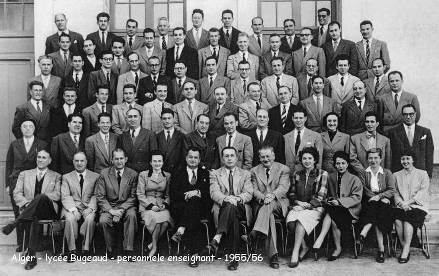 Une partie du personnel enseignant en 1955/56