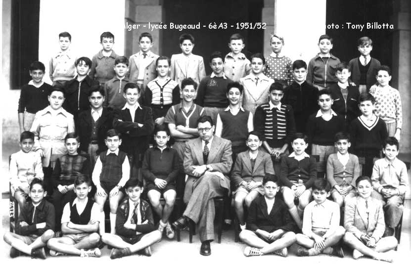 classe de 6ème A3, 1951-52