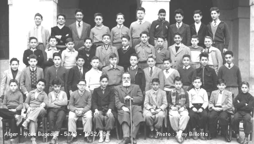 classe de 5ème A3, 1952-53