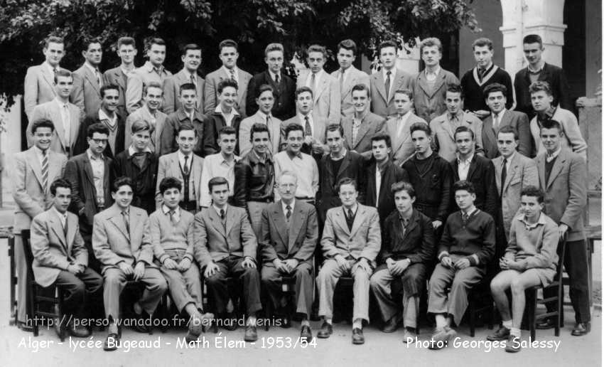classe de Mathématiques élémentaires, 1953-1954, prof de maths Tuthenuit: