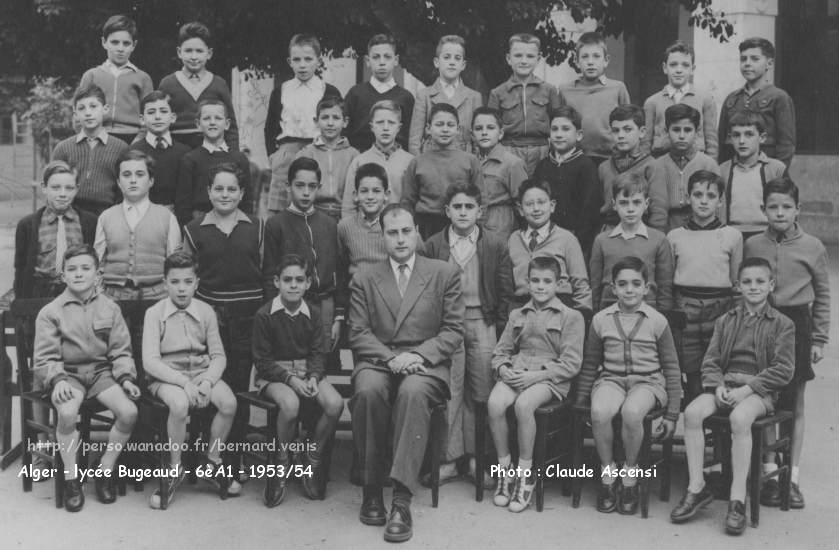 classe de 6ème A1,1953-1954