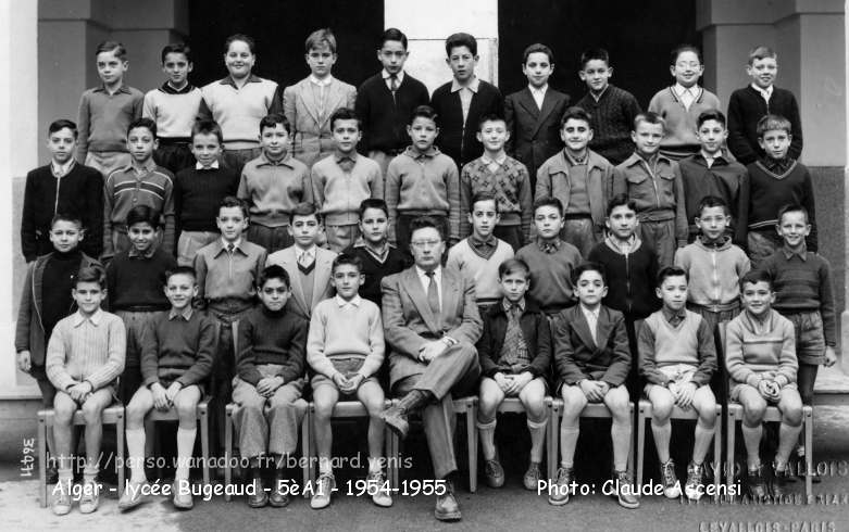 classe de 5ème A1,1954-1955