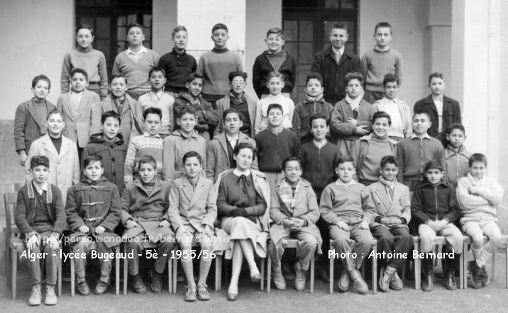 Classe de Cinquième, 1955-1956