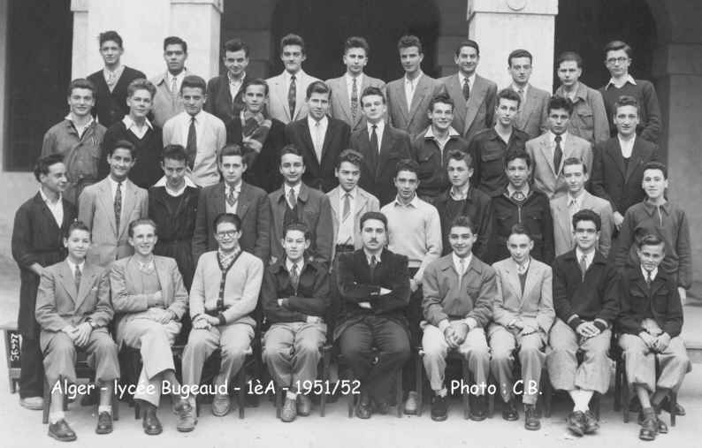 1ère A, 1951/1952, professeur: mr.Fohr
