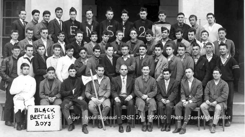 ENSI 2A (c'est marqué dessus!), 1959-1960, prof de math = mr.Mesguich