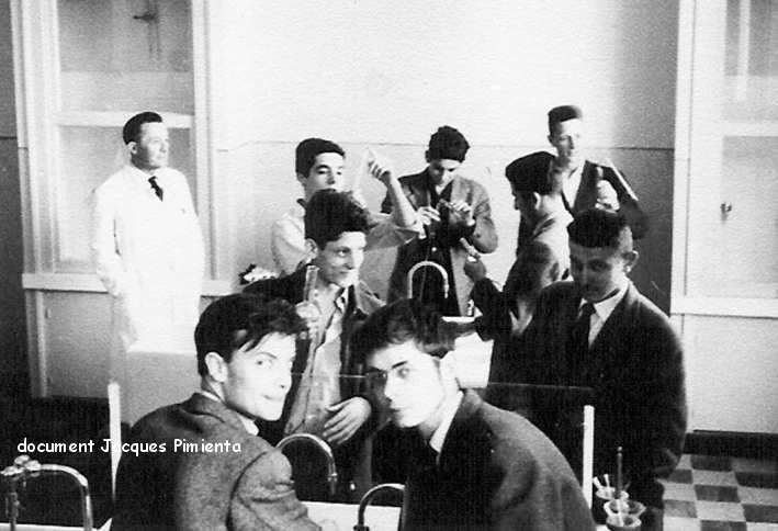 TP de chimie, math élem, 1957