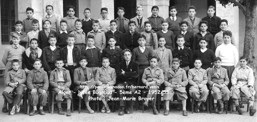 5 ème A2, 1952-1953, professeur de dessin