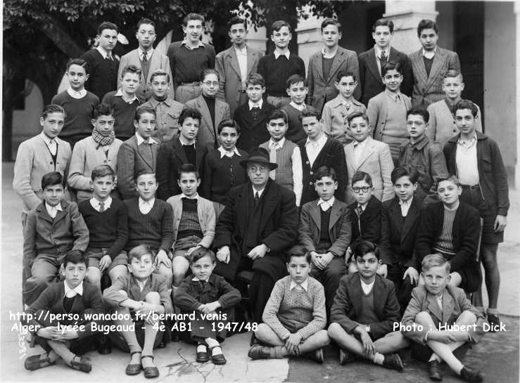 4ème AB1, 1947-1948, professeur de latin-français : mr.Michaud
