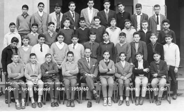 4ème M, 1959-1960 ; mr.Ben Soussan, professeur français