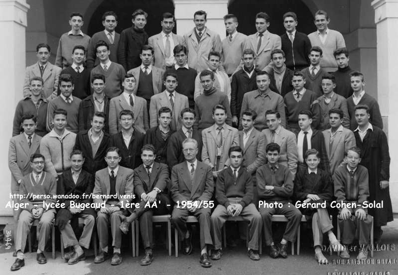 1ère AA', 1954-1955, professeur : mr.Titenuit