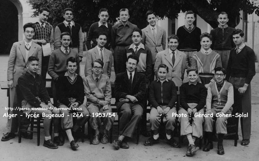 2èA, 1953-1954, professeur : Lacoste, histoire.