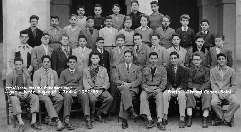 3èA, 1952-1953, professeur : Perrin, éducation musicale 