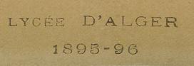 lycee d'alger, 1895