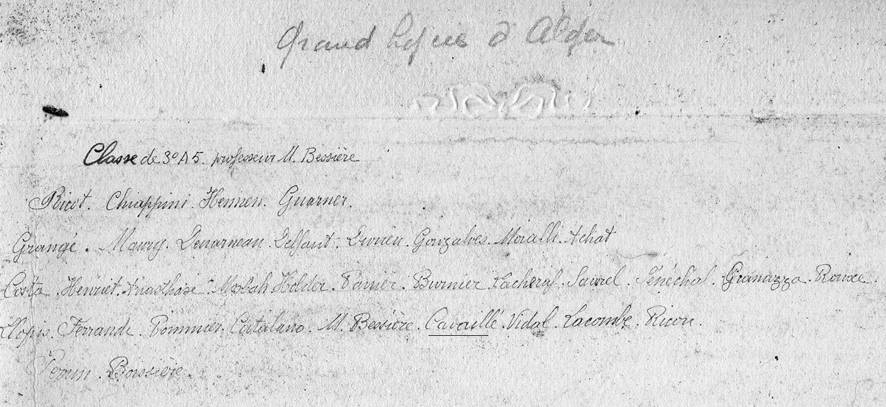 Bugeaud, 3èA5, verso