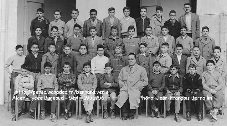La 5ème A en 1955-56 ( sûr, écrit sur la photo avant que je la rogne)