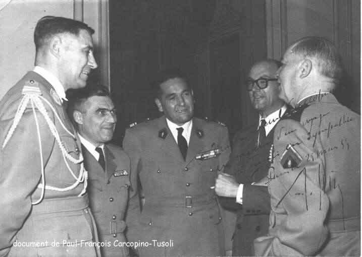 Paul-François CARCOPINO-TUSOLI, M. le Maréchal Alphonse JUIN.