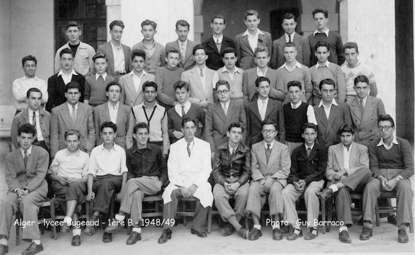 la 1è B, 1948-1949, mr.Abensour, professeur de maths