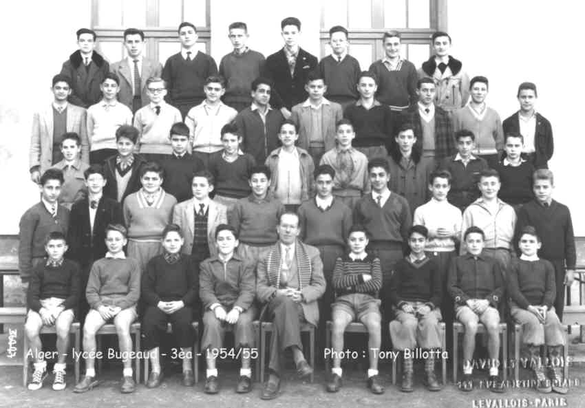 la troisième A, en 1954-55