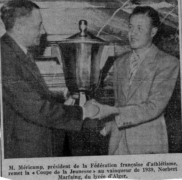 M. Méricamp, président de la Fédération française d'athlétisme,