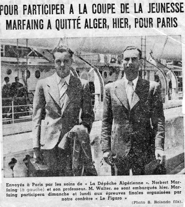 MARFAING A QUITTÉ ALGER, HIER, POUR PARIS