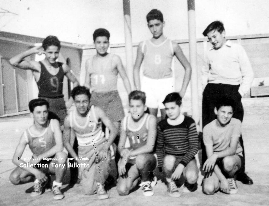 Equipe de basket minimes du Lycée Bugeaud