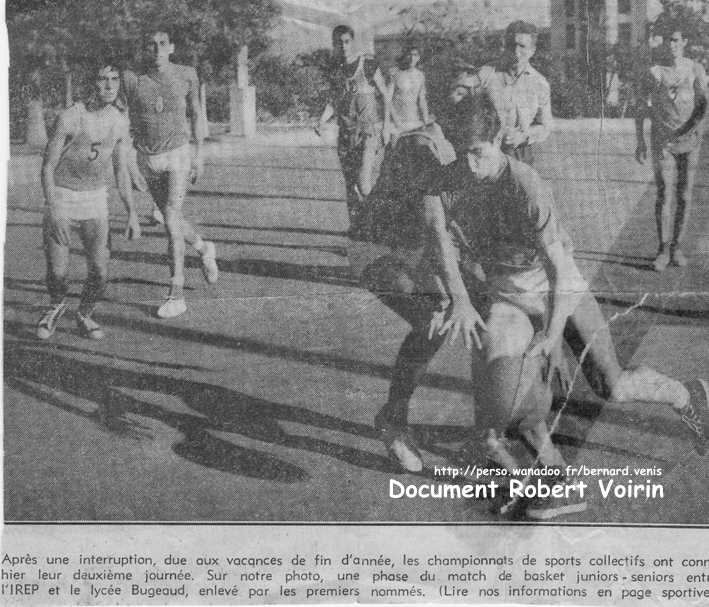 Match de basket opposant le lycée Bugeaud (maztte, quel lycée!) à l' irep